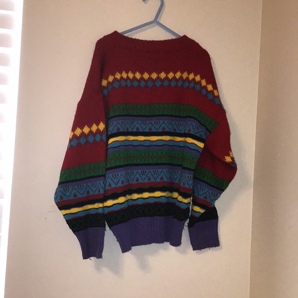 Striped wool jacket